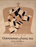 Poster
for the Third French Chess
Championship