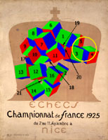 numbered diagrams of Duchamp’s
Chess Poster