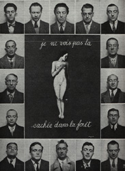 René Magritte, Je ne vois
pas la [femme] cachée dans la forêt, 1929