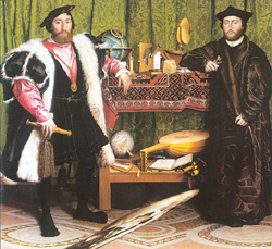 Hans Holbein der Jüngere, Jean de Dinteville and
Georges de Selve 