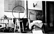 Duchamps
studio showing the
Fountain