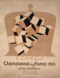 Poster for the Third French Chess Championship