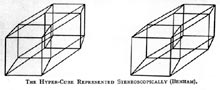 The Hyper-Cube represented stereoscopically 