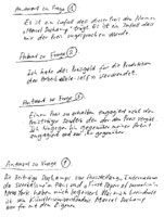 Hirschhorn’s
handwritten response 