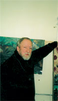 Robert Barnes and his studio