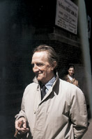 Duchamp at the entrance of the 50th anniversary exhibition